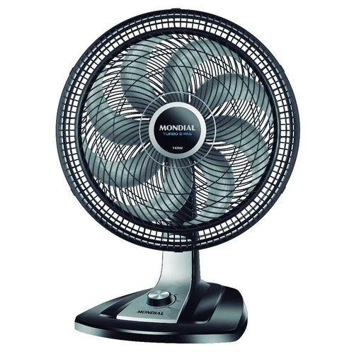 Ventilador de Mesa Mondial VTX-40-8P Super Turbo 3 Velocidades 40cm Preto/Cinza - 127v