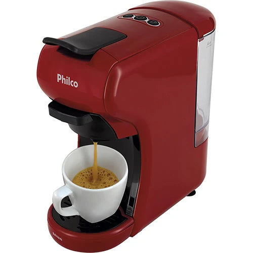 Cafeteira Expresso Philco Multicápsula 3 em 1 PCF19VP - Vermelha 127V