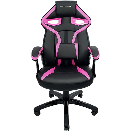 Cadeira Gamer MX1 Giratória Preto e Rosa - Mymax