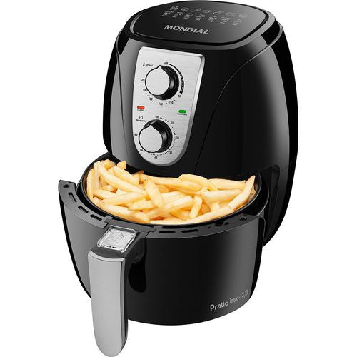 Fritadeira Elétrica sem Óleo Air Fryer Mondial AF-34 3,2L 1270W Preta - 220v