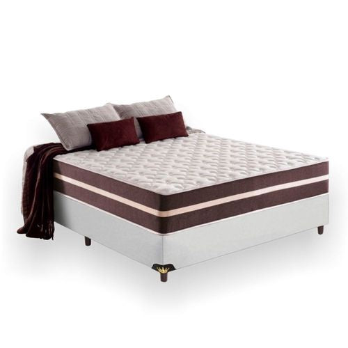 Cama Box Casal + Colchão De Molas - Anjos - Classic Superlastic 138cm