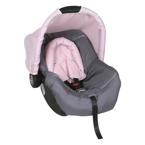 Bebê Conforto Piccolina Preto/Grafite e Rosa 0 a 13 kg - Galzerano