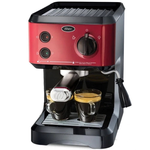 Cafeteira Expresso Oster Cappuccino BVSTECMP65R 1,2L 1170W - Vermelha - 220v