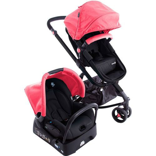 Carrinho de Bebê Travel System Mobi Pink Paint com Bebê Conforto - Safety 1st