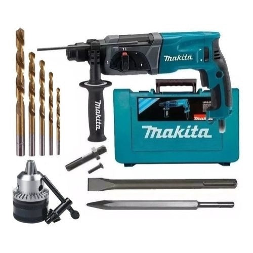 Martelete Rompedor Perfurador Sds Hr2470 800w Makita Completo C Mandril adaptador