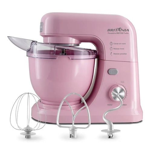 Batedeira Planetária BBP700RS Rosa Turbo 700W 4L