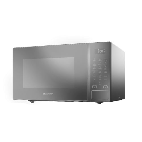 Micro-ondas Brastemp BMS46 32L Espelhado com Menu Gourmet Cinza - 220v