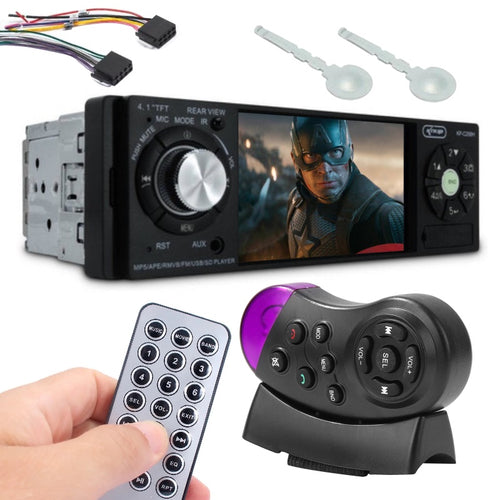 Central Som Radio Automotivo Tela 4.1 Mp5 Bluetooth completa