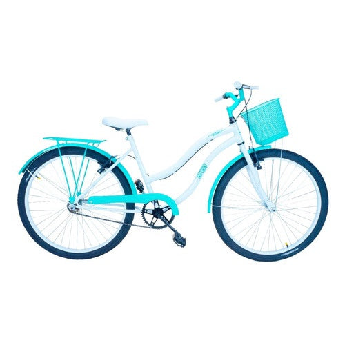 Bicicleta Feminina Aro 26 Passeio Forss Hello Com Cestinha