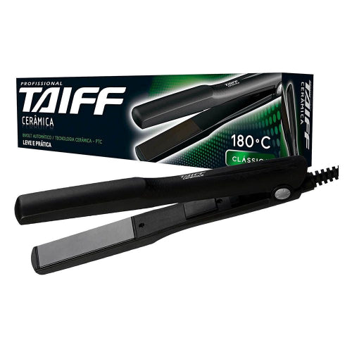 Chapinha Profissional Taiff Ceramica Linha Classica - Bivolt Automatico 180c° - Preto