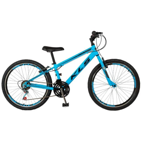 Bicicleta Aro 24 Alumínio Kls Sport Gold Freio V-Brake Mtb 21 Marchas