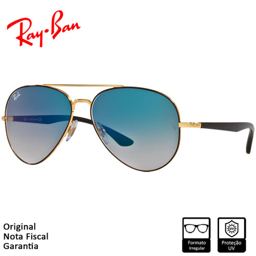 Óculos de Sol Ray-Ban Original RB3675 Polido Preto – RB3675L 90003F 58-14