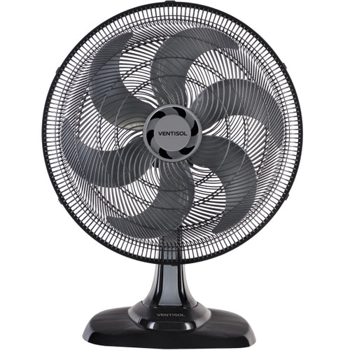 Ventilador de Mesa Ventisol Turbo 6 50CM, 6 Pás, 3 Velocidades, Suporte de Parede Integrado