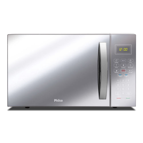 Micro-ondas Philco 28 Litros com Revestimento Limpa Fácil Espelhado Branco PMO28EB – 127 Volts