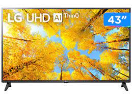 Smart TV LG 43 LED 4K Wi-Fi Bluetooth hdr Thinq ai Google Assis. Alexa - 43UP751C0SF. AWZ