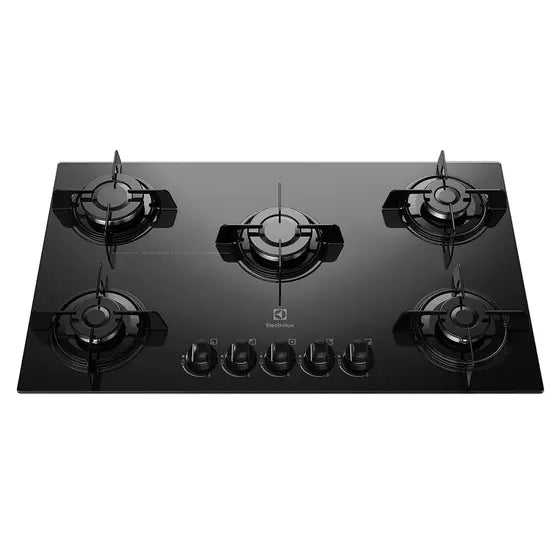 Cooktop à Gás Electrolux KE5GP 5 Bocas e Mesa em Vidro Temperado - Bivolt